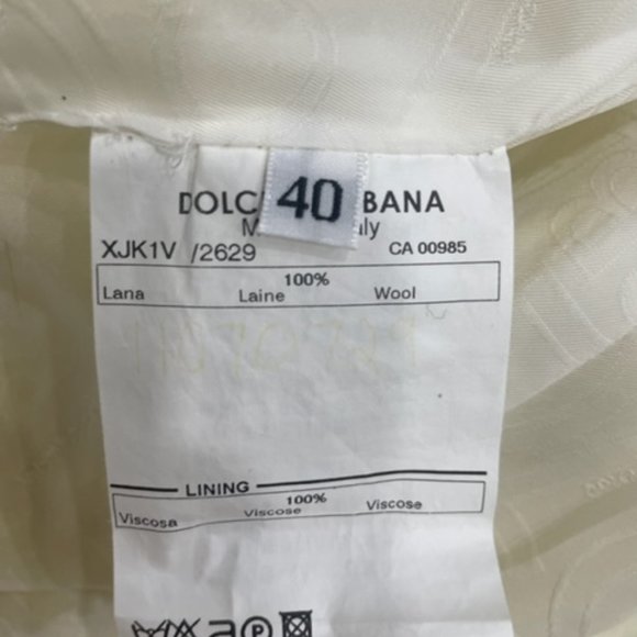 Dolce&Gabbana wool yellow jacket size40 - Picture 6 of 8